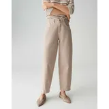 Opus Barrel Jeans mit Eingrifftaschen Modell LOLAH edgy', Hellbraun, 36/28