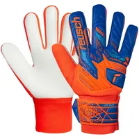 Reusch Torwarthandschuhe Attrakt Starter Solid Junior vitaminorange|BLAU 7