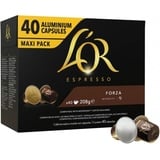 400 FORZA L'OR Espresso-Kaffeekapseln – Nespresso-kompatible Aluminiumkapseln