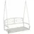 vidaXL Schaukelbank 110,5 x 59 x 55 cm Antik Weiß