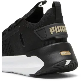 Puma Softride Symmetry Fuzion WN's, Weiblich Straßen-Laufschuh, PUMA Black-PUMA Gold,