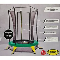 Crivit Trampolin Ø180 cm inkl. Sicherheitsnetz Grün