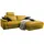 KAWOLA Ecksofa motorischer Relaxfunktion LOLA Gold Webstoff Relaxfunktion