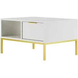 petits-meubles Couchtisch Seattle Weiß MDF 80 x 45,4 x 60 cm