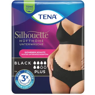 TENA Silhouette Plus Black M Inkontinenz Pants