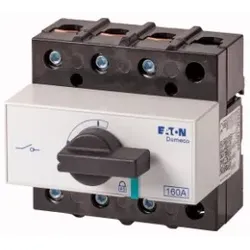 Eaton 6093347 Lasttrennschalter, DMM, 160 A, 3-polig, mit schwarzem Drehgriff und Antriebsachse DMM-160/3