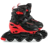 Spiderman Rollschuhe Kinder Rollschuhe mit LED – 3in1 Inline Skates für Jungen & Mädchen schwarz