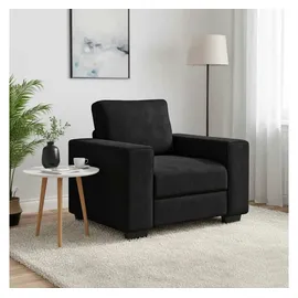vidaXL Fernsehsessel 60 x 82 x 77,7 cm Schwarz Samt mit Kissen