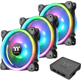 Thermaltake Riing Trio 14 RGB Radiator TT Premium Edition, LED-Steuerung, 140mm, 3er-Pack (CL-F077-PL14SW-A)