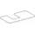 Geberit One 90x3x47cm, sand-grau/l hg, Ausschn li