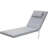 Bjird Liegenauflage 195 x 60 x 7 cm grau 1 St.