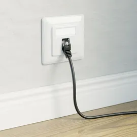 deleyCON 1x CAT6a Keystone Netzwerkdosen Set Unterputz STP Geschirmt Metall Gehäuse RJ45 Datendose Netzwerkkabel,