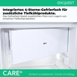 Exquisit KS16-4-HEA-090E Kühlschrank (106 l, 865 mm hoch, Weiss)