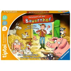 Ravensburger tiptoi - Spiel Rätselspaß auf dem Bauernhof - Lernspiel, lehrreiches Logikspiel für Jungen und Mädchen