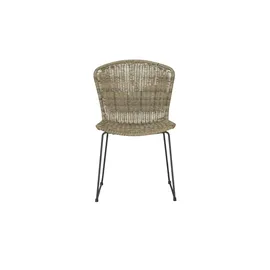 Möbel Kraft Jonna Rattanstuhl 53 x 60 x 83 cm braun