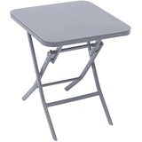 Hesperide Hespéride - Quadratischer Gartenbeistelltisch Greensboro in Quarzgrau - 40 × 40 cm - Quarzgrau