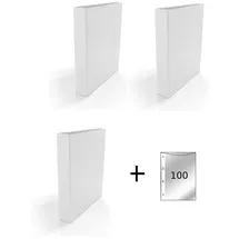 Livepac-Office Ringbuch DIN A5 40 mm Weiß 3 St.