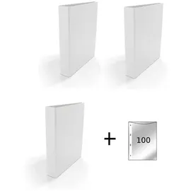 Livepac-Office Ringbuch DIN A5 40 mm Weiß 3 St.