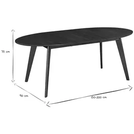 miliboo Marik 150 x 76 x 90 cm Nussbaum