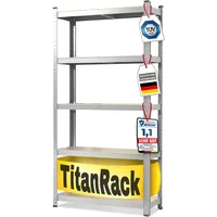 Karatcommercial Schwerlastregal Grizzly Verzinkt Höhe: 180 cm Breite: 120