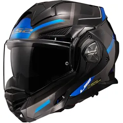 LS2 Advant X FF901 Spectrum Klapphelm - schwarz-titan-blau - 3XL (65/66)