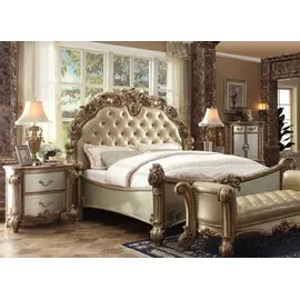 JV Möbel Luxus Schlafzimmer Set 3-tlg. Beige
