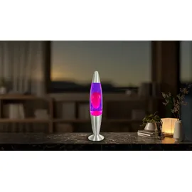 Blulaxa LED Lavaleuchte Rosa/Lila