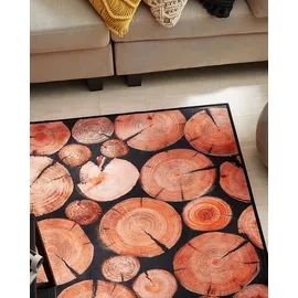 Beliani Teppich braun 80 x 150 cm