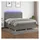 vidaXL Boxspringbett 180 x 200 cm Dunkelgrau