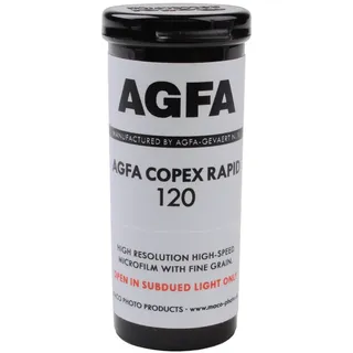 Agfa Copex Rapid Rollfilm 120 ISO 50/18° niedrigempfindl. panchromatisch SW-Film