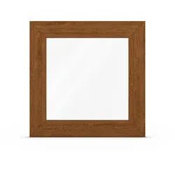 Fenster mit Golden-Oak Dekor, Kunststoff, Kömmerling 70 AD, Dekorfarbe Golden-Oak, 510 x 510 mm, individuell online konfigurieren