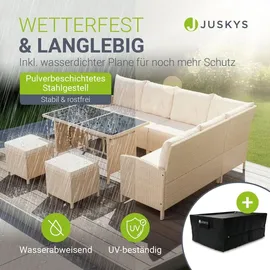 Juskys Manacor Lounge-Set creme/sand inkl. Abdeckung