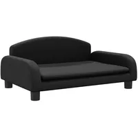 vidaXL Kindersofa Schwarz 70x45x30 cm Kunstleder