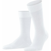 Falke Herren Socken Sensitive London, Strümpfe, Uni, Baumwollmischung Weiß 43-46