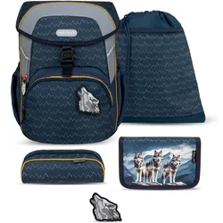 Belmil Maxi ergonomisches Schulranzenset 5tlg. - "Wolfs" Koffer24