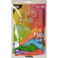 Papstar 500 Luftballons farbig sortiert verschiedene Formen