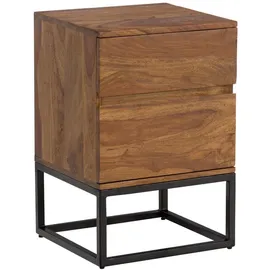 KADIMA DESIGN Nachtschrank 40x38x60 cm Braun