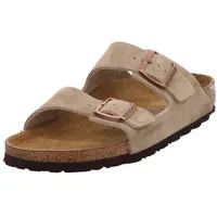 Birkenstock Arizona Weichbettung Veloursleder schmal taupe 42