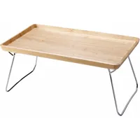 Continenta Tablett natur Hellbraun Gummibaumholz, zusammenklappbar 32 x 53 cm