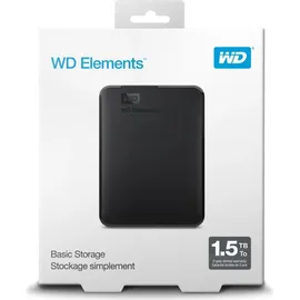 Western Digital Elements Portable 1.5 TB USB 3.0 WDBU6Y0015BBK-WESN