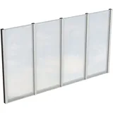 SKANHOLZ Seitenwand 3,43 x 2,00 m grau mit Polycarbonat