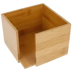 MONOUSO - Serviettenhalter Cocktail Aus Bambus 13,5x13,5x10cm (1 Stück)