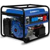 Eberth 5500 Watt Notstromaggregat Stromerzeuger Stromaggregat mit E-Start, 13 PS Benzinmotor, 4-Takt, 3-Phasen, 1x 400V, 3x 230V, 1x 12V, AVR
