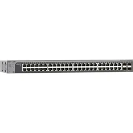 Netgear Smart S3300-52X - V3 - Switch - L3 Lite - Smart - 48 x 10/100/1000 + 4 x SFP+ - Desktop, an Rack montierbar (380 W)