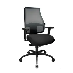 Topstar Comfort SY Schreibtischstuhl Netz-Optik - schwarz - Schwarz