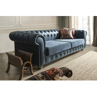 JVmoebel Chesterfield-Sofa, XXL Big Sofa Couch Chesterfield 240cm Polster grau