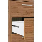 Dmora Schreibtisch Dchiellin, linearer Schreibtisch, Mehrzweck-Büroschreibtisch, platzsparender Schreibtisch mit mehreren Positionen, 160x60h75 cm, Eiche