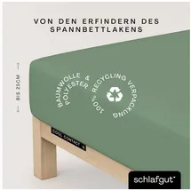 schlafgut Spannbettlaken Mikrofaser 140 x 200 cm grün