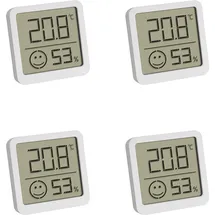 TFA 4er-Set Thermo-Hygrometer weiß