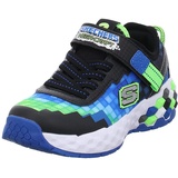 SKECHERS MEGA-Craft 2.0 Platform, Black & Blue Textile/Synthetic/Lime Trim, 30